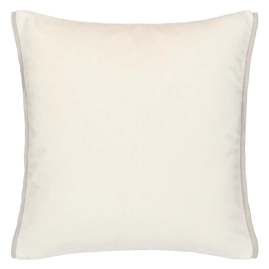 Designers Guild Varese Alchemilla & Parchment Velvet Decorative Pillow