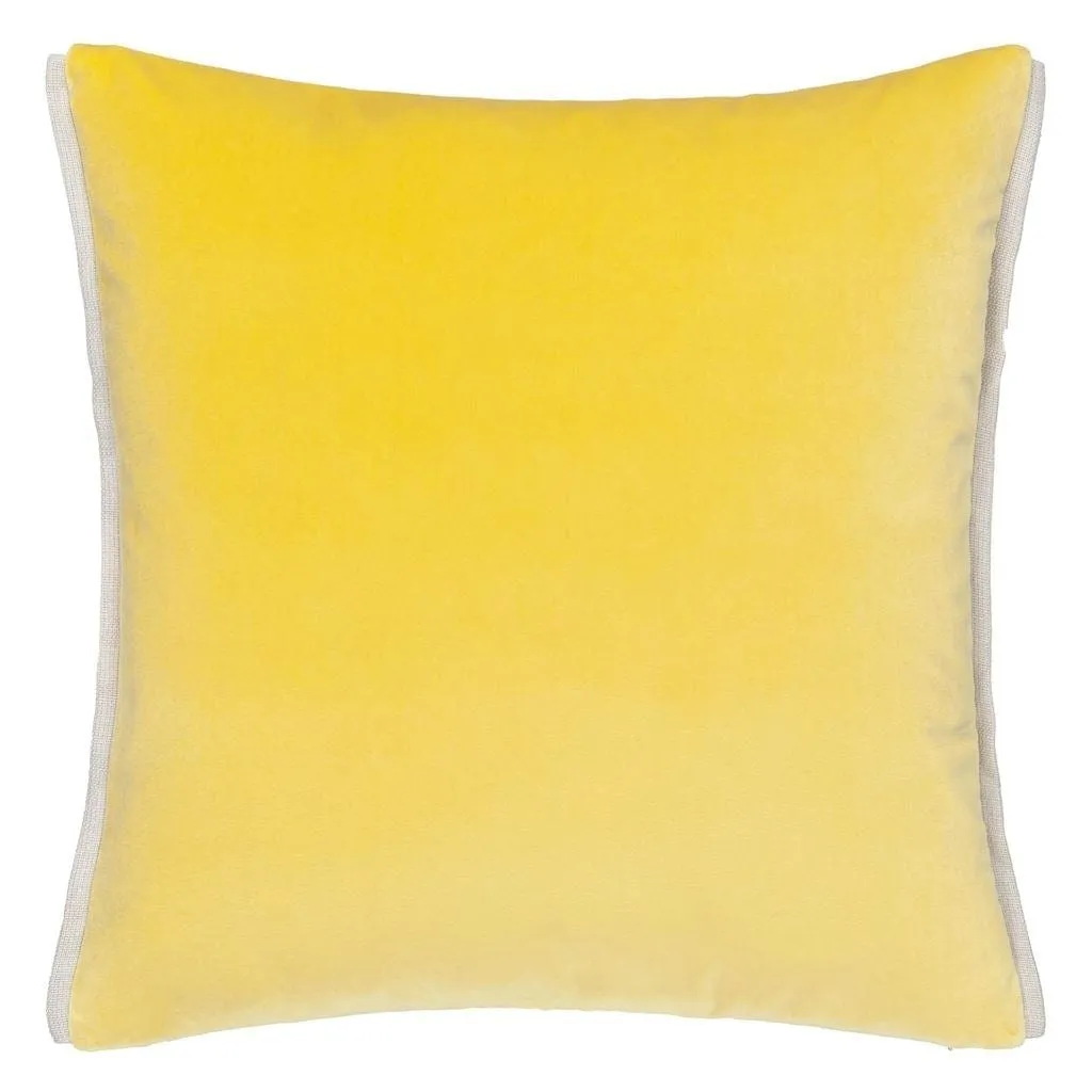 Designers Guild Varese Alchemilla & Parchment Velvet Decorative Pillow