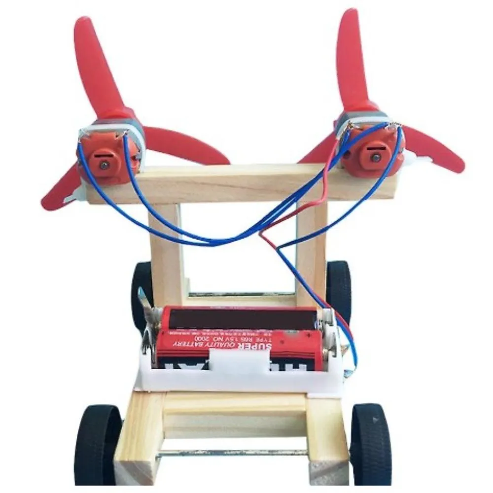 DIY STEM Wooden Electric Propeller Car Kit