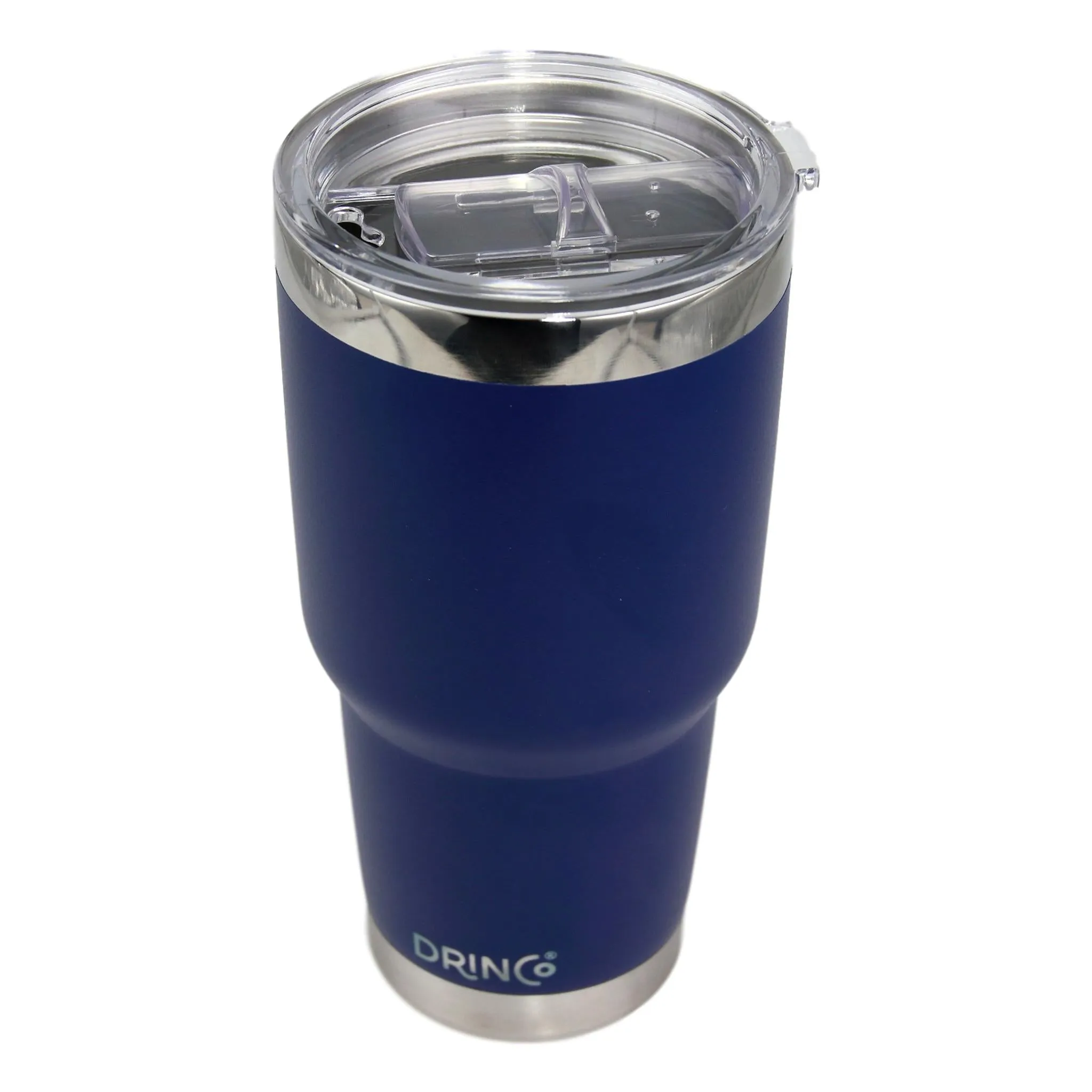 DRINCO® 30oz Insulated Tumbler Spill Proof Lid w/2 Straws - Royal Blue