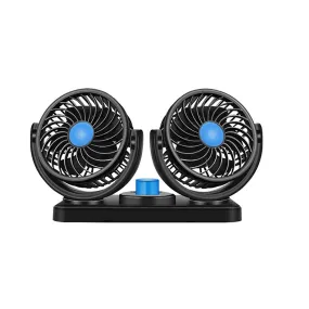 Dual Head Cigarette Lighter Powered Car Fan Pm-035