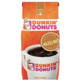 Dunkin' Donuts Hazelnut Ground Coffee, 12 oz