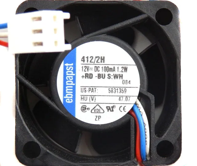 Ebmpapst FAN TUBEAXIAL 40x20mm 12VDC Axial Fan 412/2H