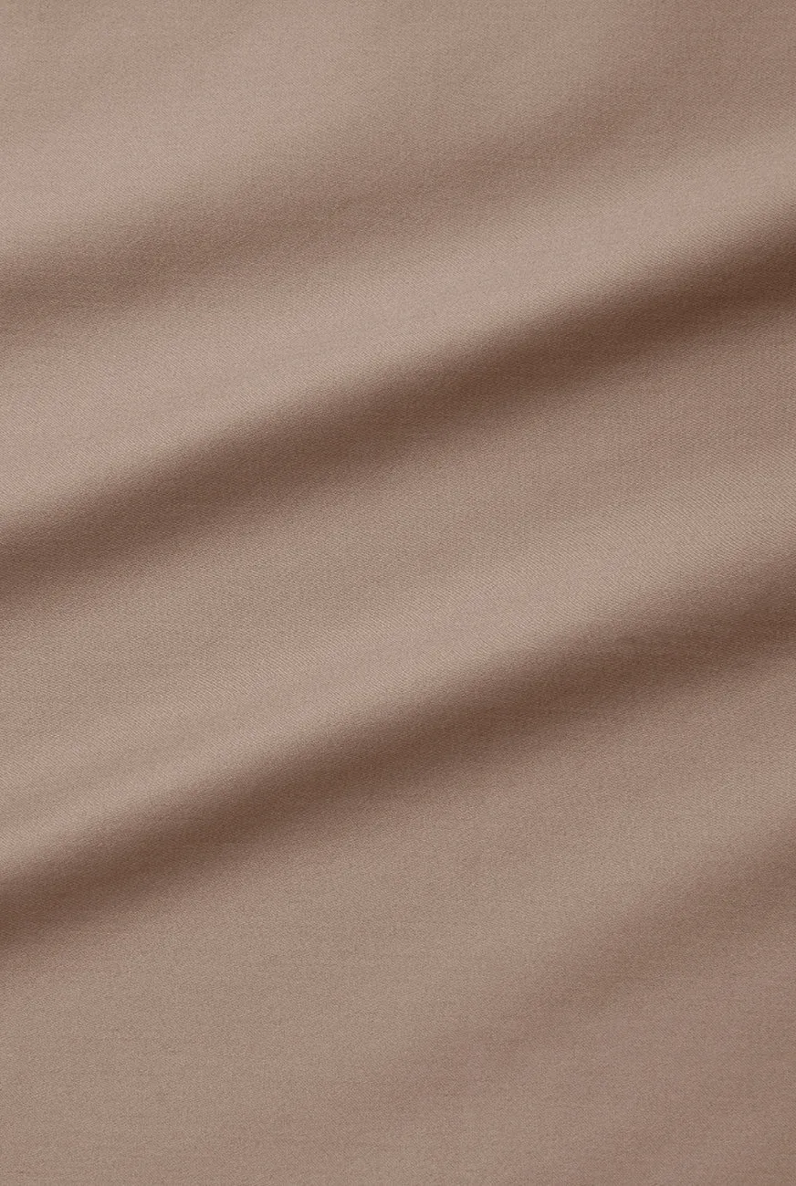 Egyptian Cotton Sateen Bedding in Coffee Color