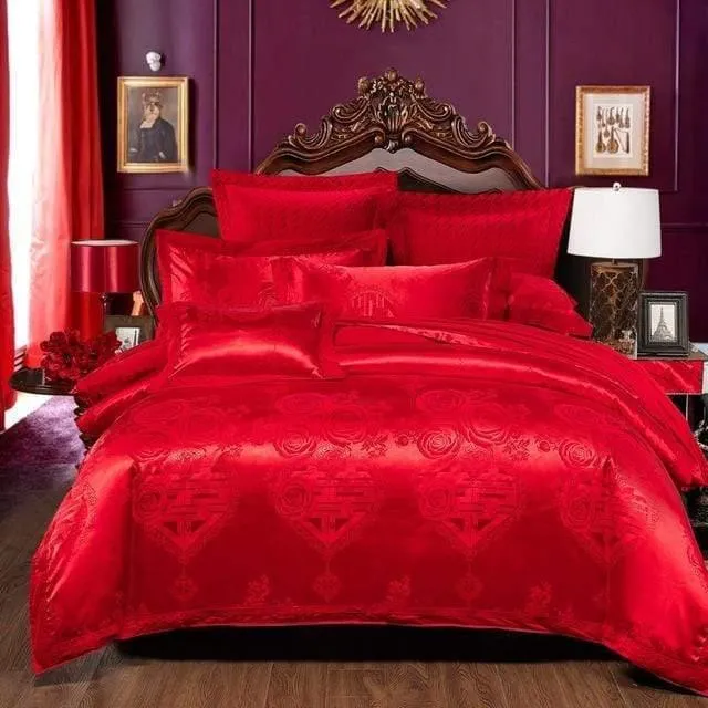 Embroidered Pillowcase Duvet Cover bed sheets