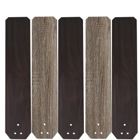 ESPEAR 52 inch (5-Blade) Replacement Blades - Reversible Walnut/Barnwood Pattern