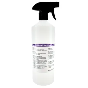 Ethyl Sanitiser Spray 70% Medical Grade Ethanol   Distilled Water (1litre Spray Bottle) 32oz