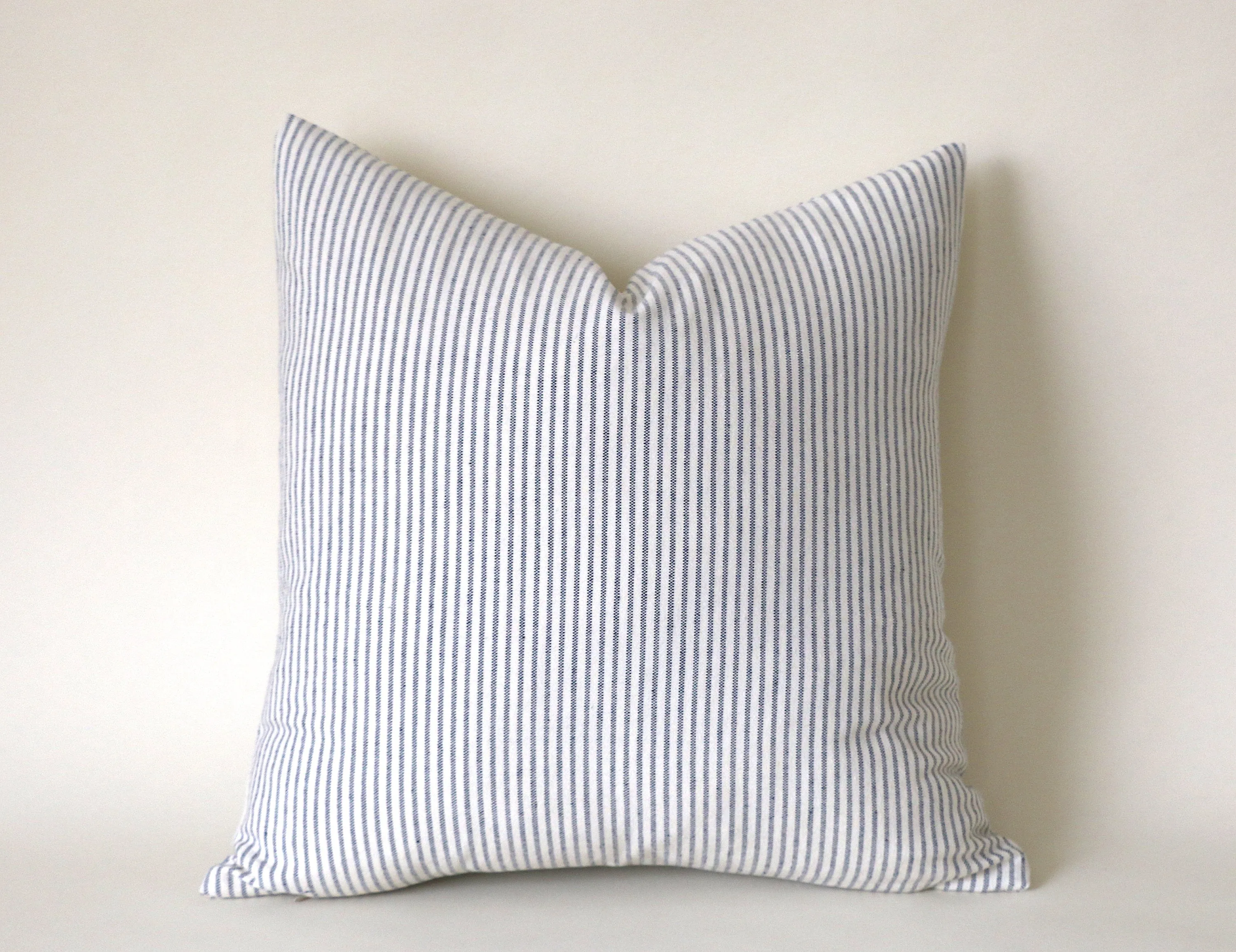 Farmhouse Pillow Cover 20x20 / Ticking Stripe 20x20 / Solid Blue 26x26 / Chambray Blue Pillow / Solid pillow 12x21 / Light Blue