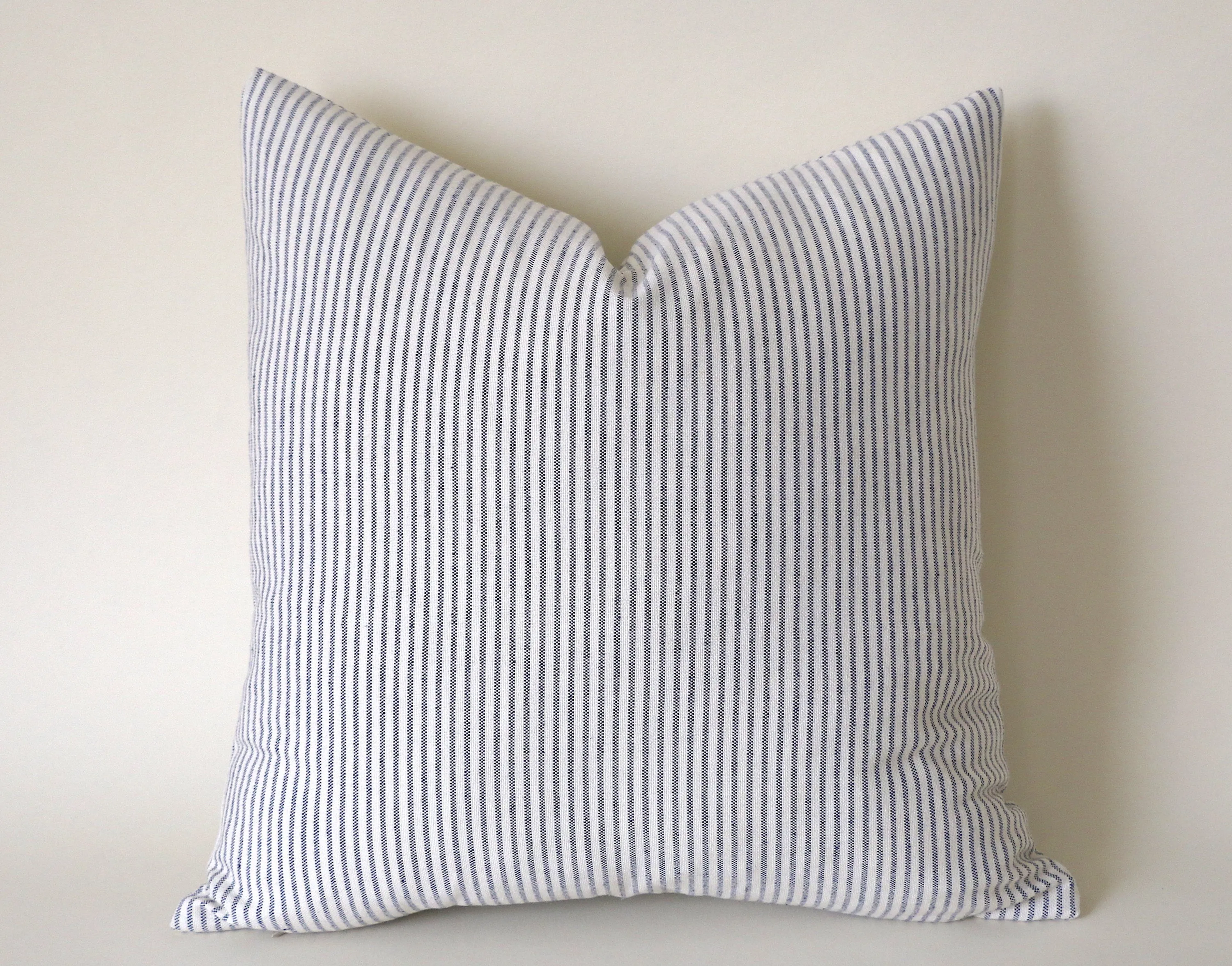 Farmhouse Pillow Cover 20x20 / Ticking Stripe 20x20 / Solid Blue 26x26 / Chambray Blue Pillow / Solid pillow 12x21 / Light Blue