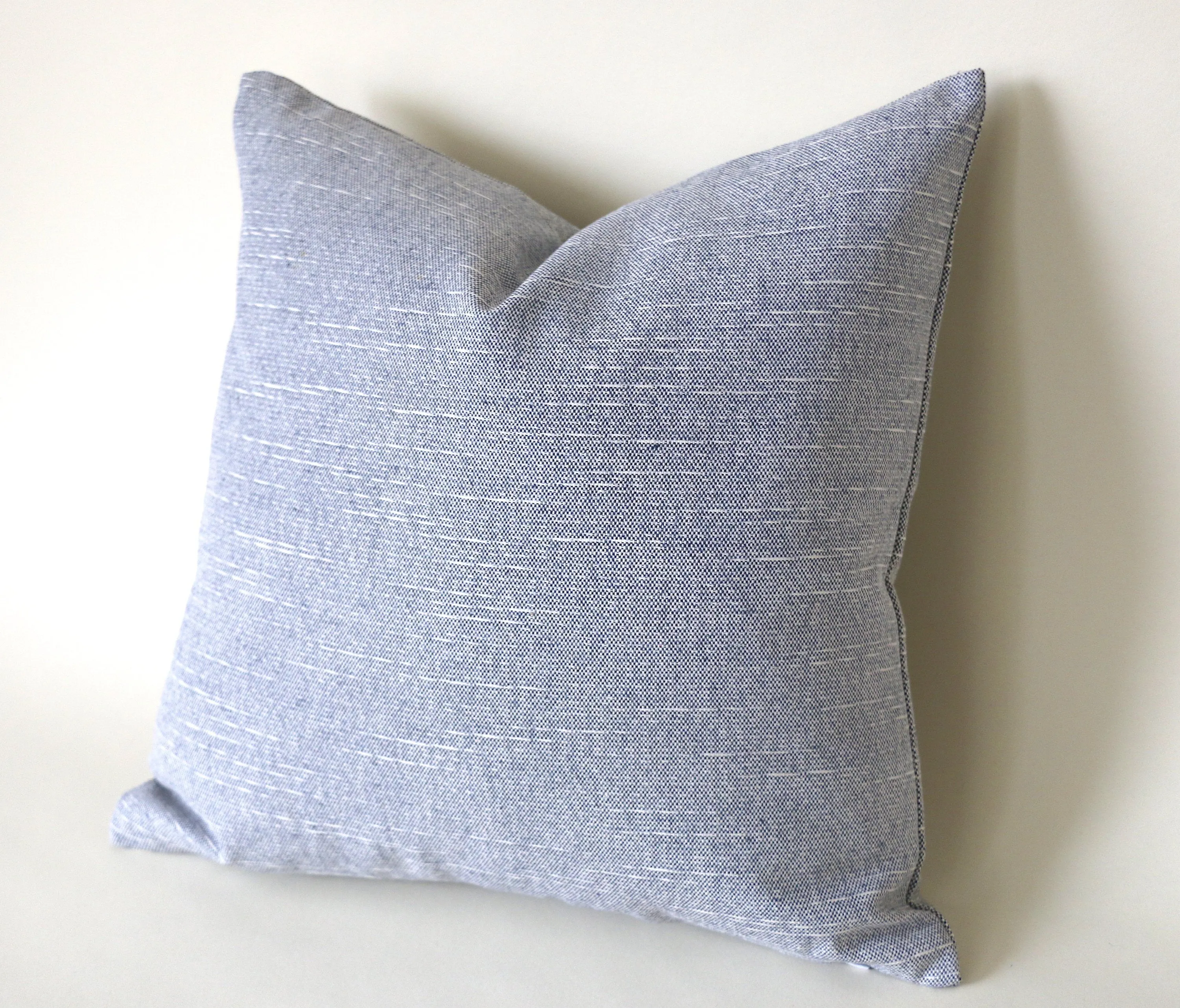 Farmhouse Pillow Cover 20x20 / Ticking Stripe 20x20 / Solid Blue 26x26 / Chambray Blue Pillow / Solid pillow 12x21 / Light Blue