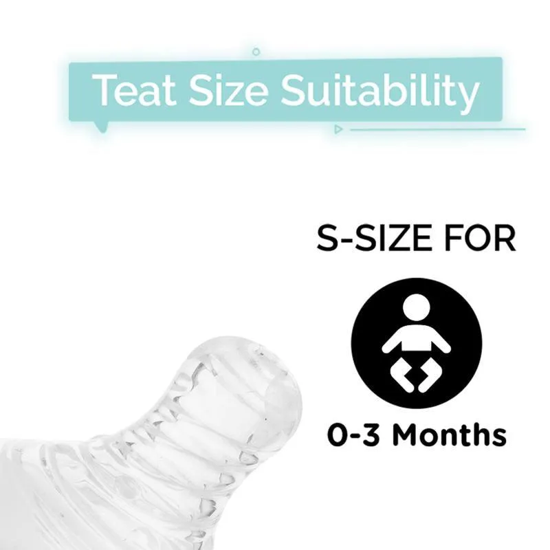 First Feed Soft Silicone Teat for Glass/PP Bottle (Spare Parts)