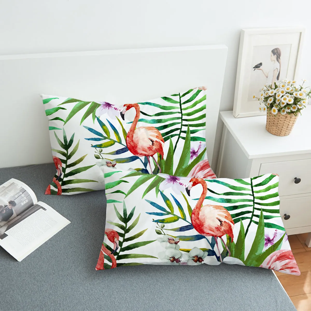 Flamingo Tropics Bedding Set