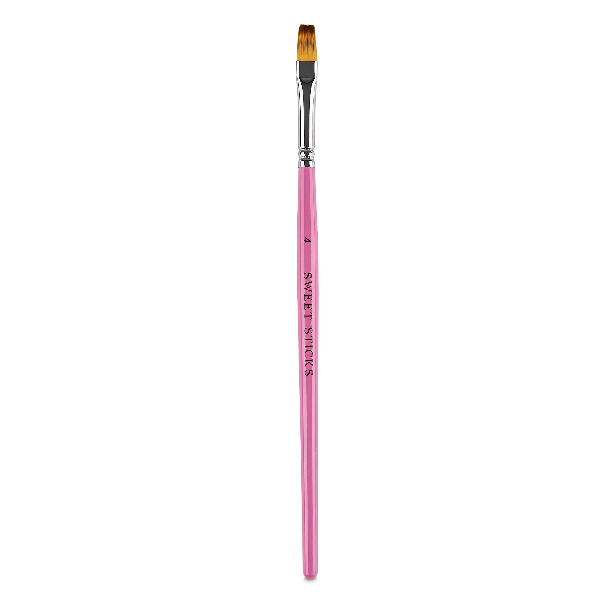 FLAT BRUSH #4 Food Grade Culinary Paint Brush by Sweet Sticks use with Edible Paint, Cookie Painting, Cake Decorating