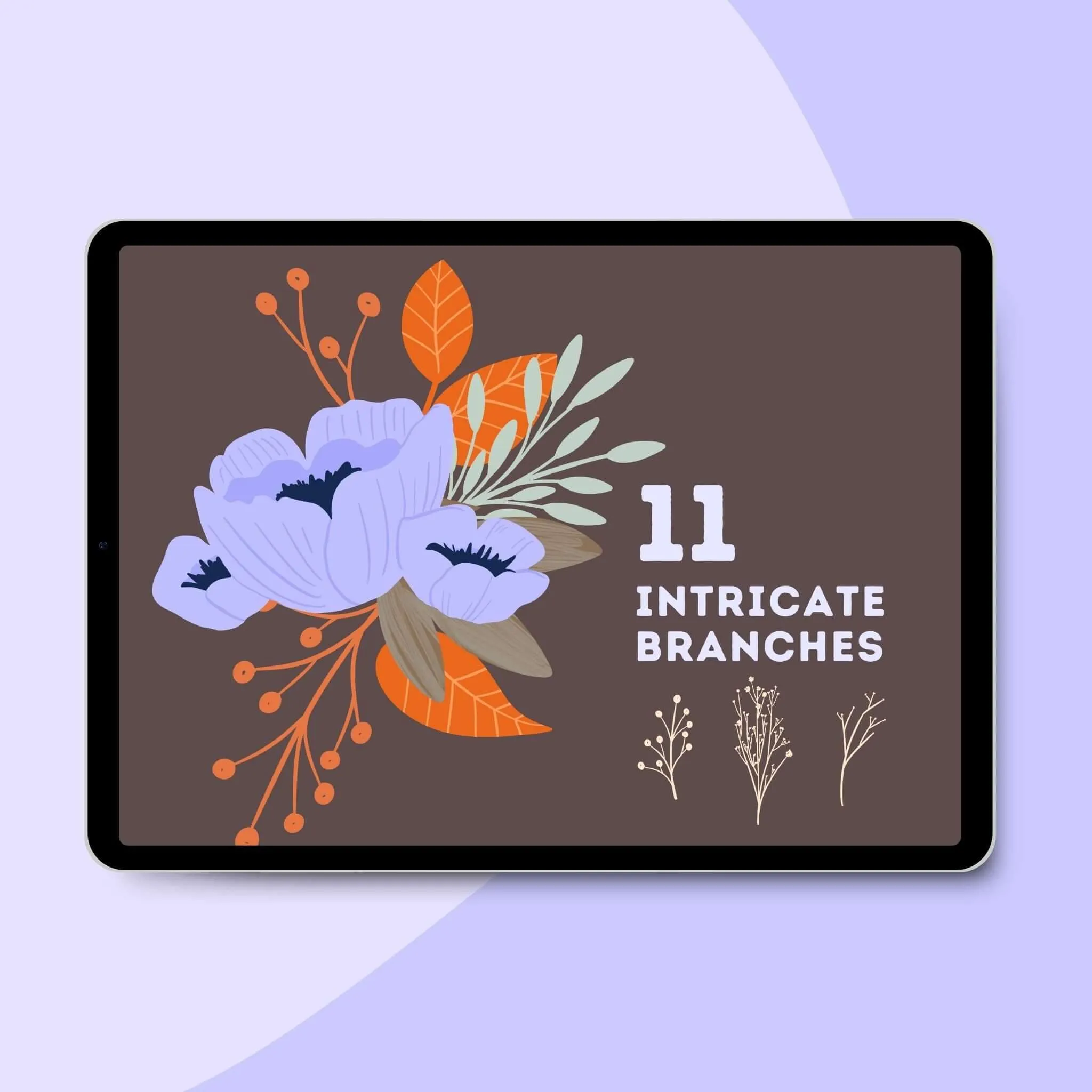 Flower PowerPack: 150  Procreate Brushes for Botanical Drawing