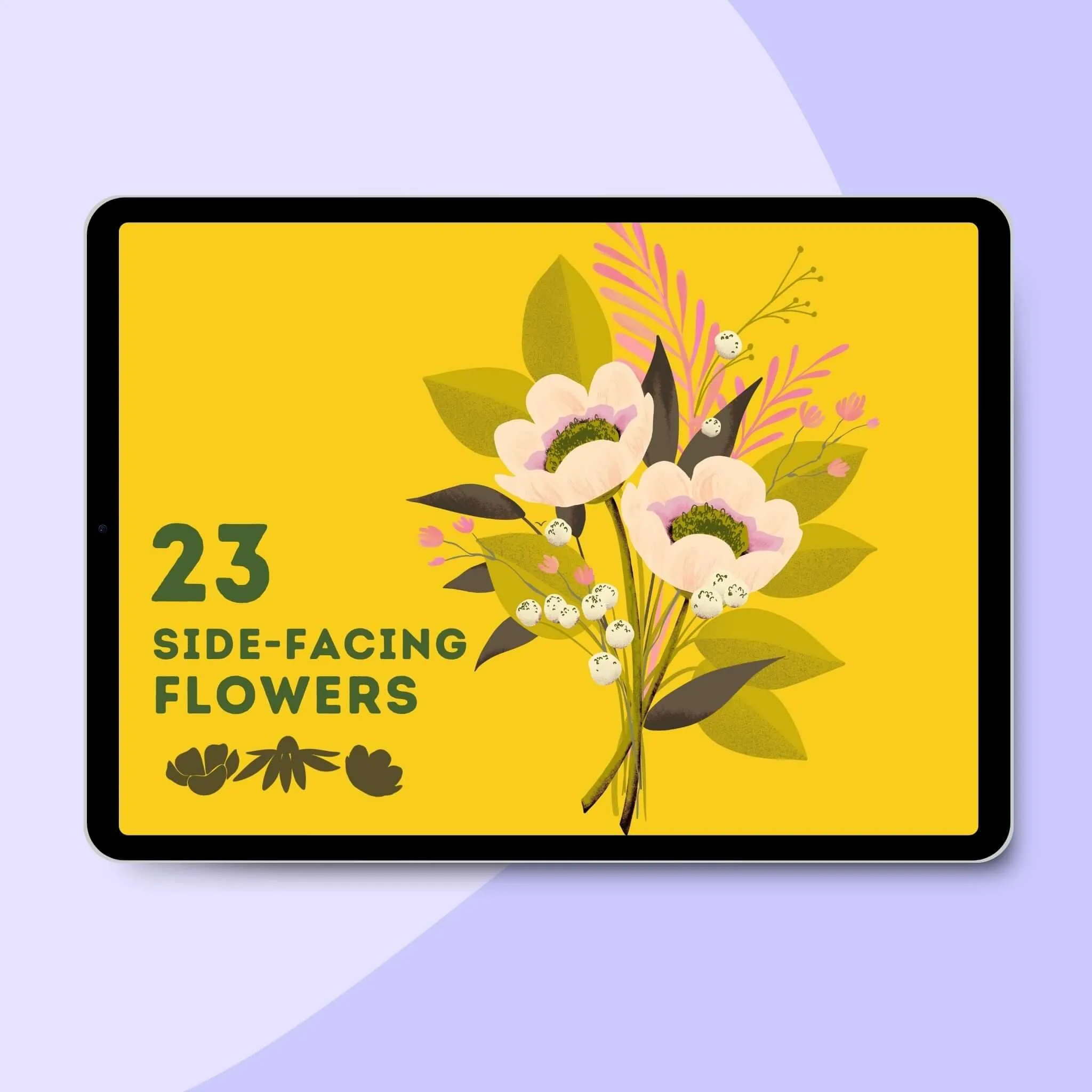 Flower PowerPack: 150  Procreate Brushes for Botanical Drawing