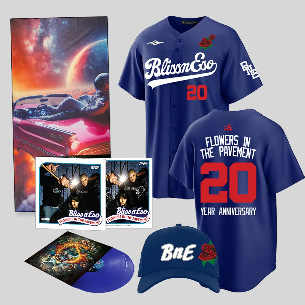 Flowers Blue Baseball Kit Bundle