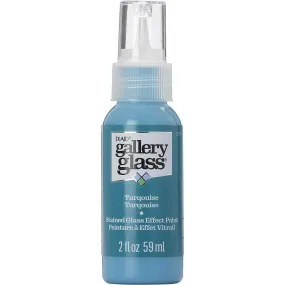 FolkArt Gallery Glass Paint 2oz - Turquoise