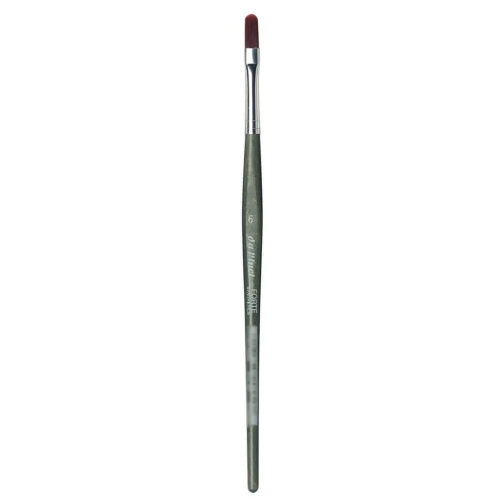 Forte Brush, Filbert Shape, Red Brown Synthetic Fibre