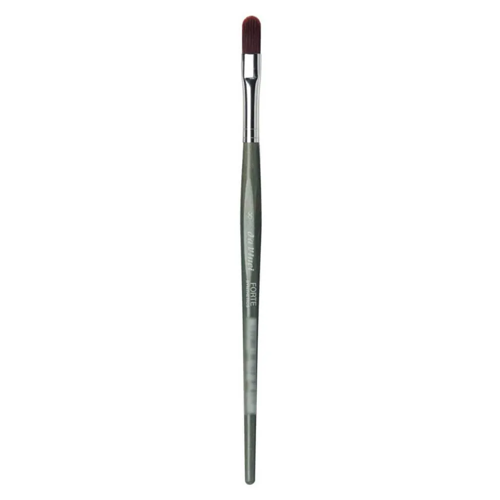 Forte Brush, Filbert Shape, Red Brown Synthetic Fibre