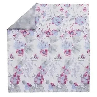 Full/Queen Teen Modern Luxe Floral Comforter Set Pink/Gray/Blue - Makers