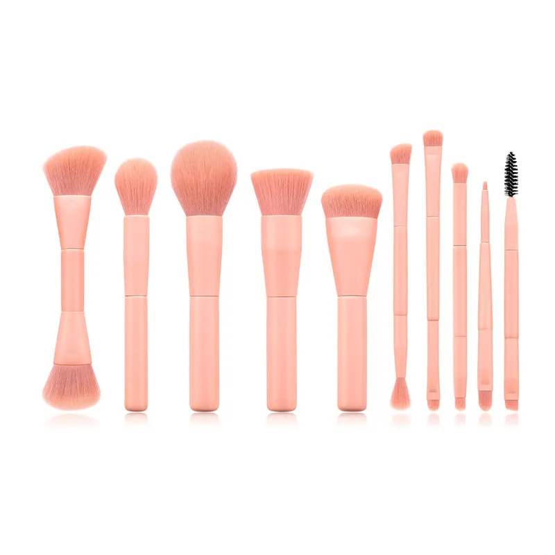 GlamCraft Makeup Tool Set - 10pcs Brushes Set