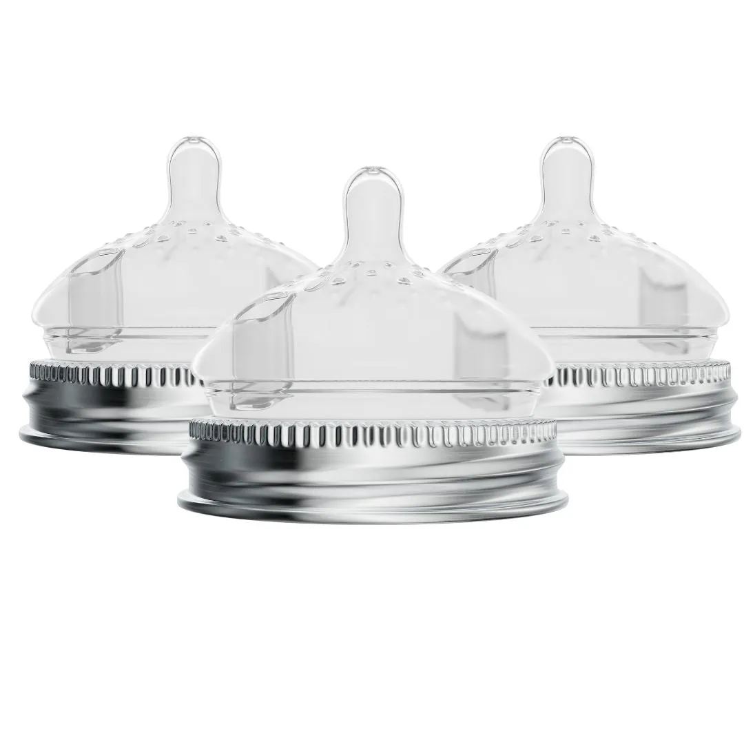 Glass Bottle Conversion Nipple (3-Pack)