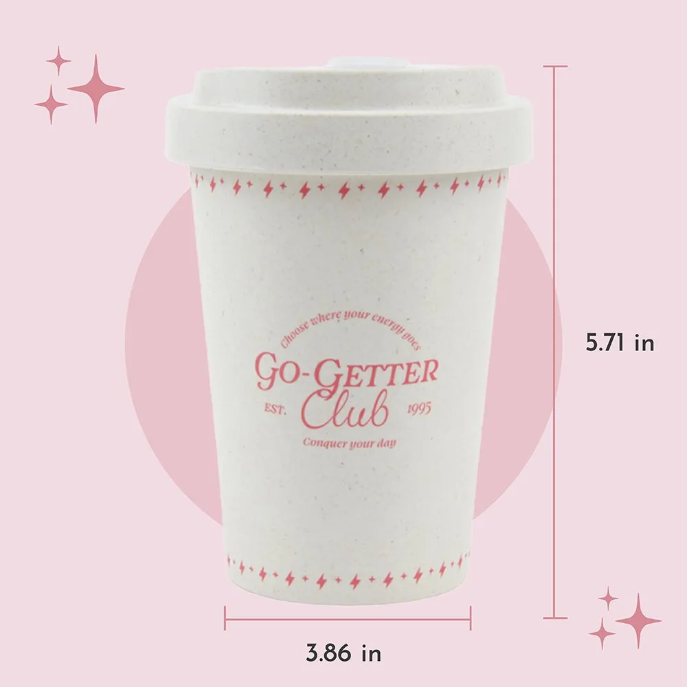 Go-Getter Club 16 oz. Eco-Friendly Coffee Cup - Recycled Coffee Grounds