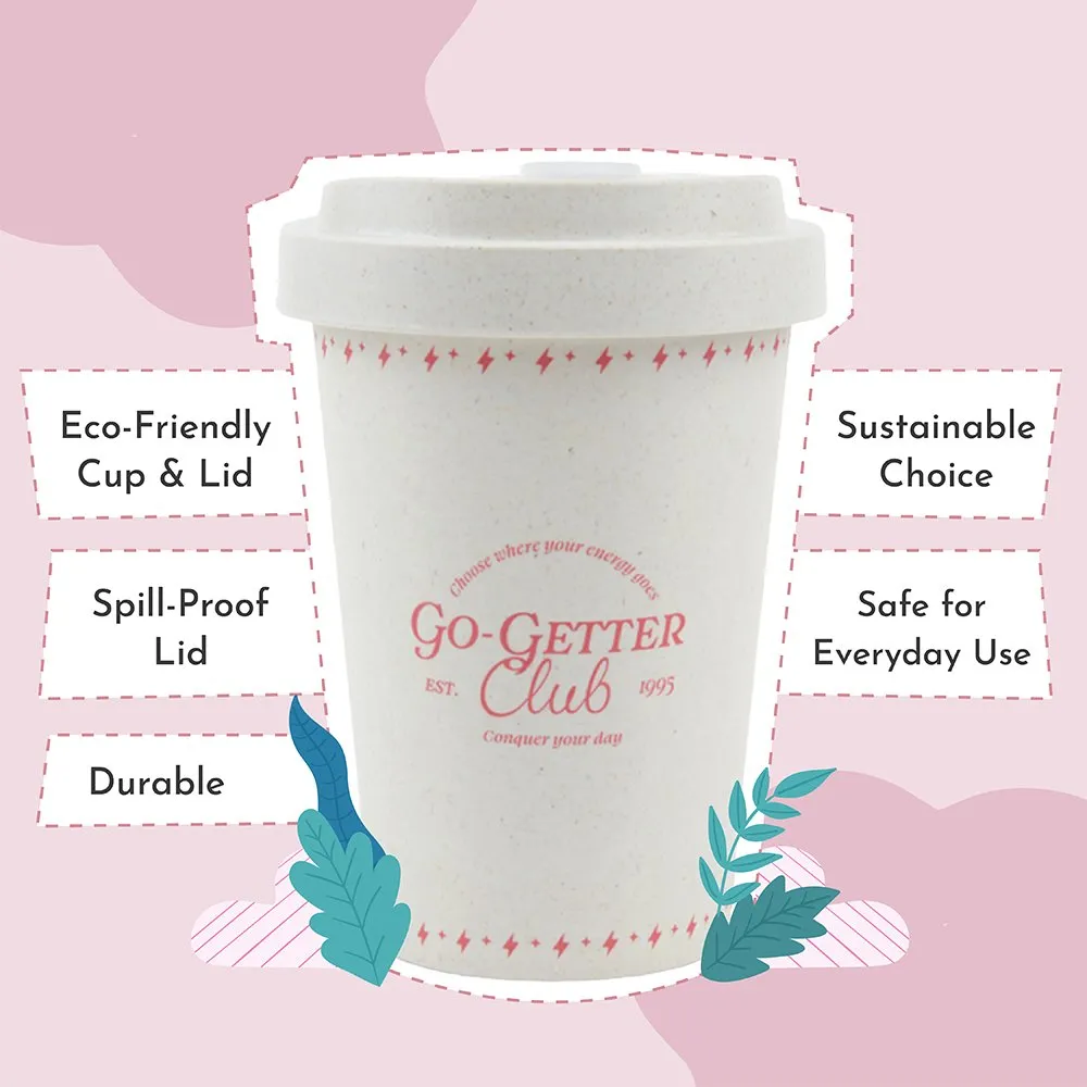 Go-Getter Club 16 oz. Eco-Friendly Coffee Cup - Recycled Coffee Grounds