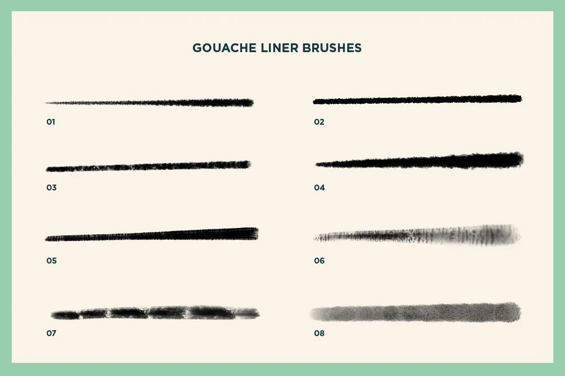 Gouache Shader Brushes for Procreate