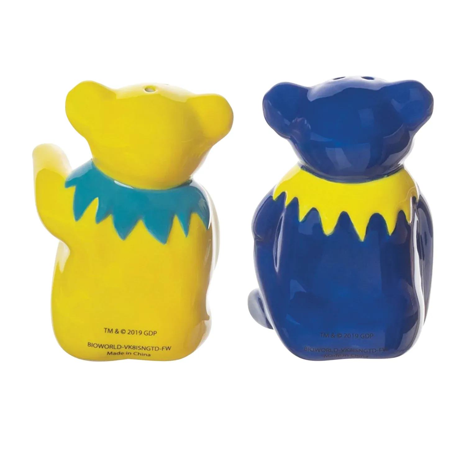 Grateful Dead Dancing Bears Sculpted Ceramic Salt & Pepper Set