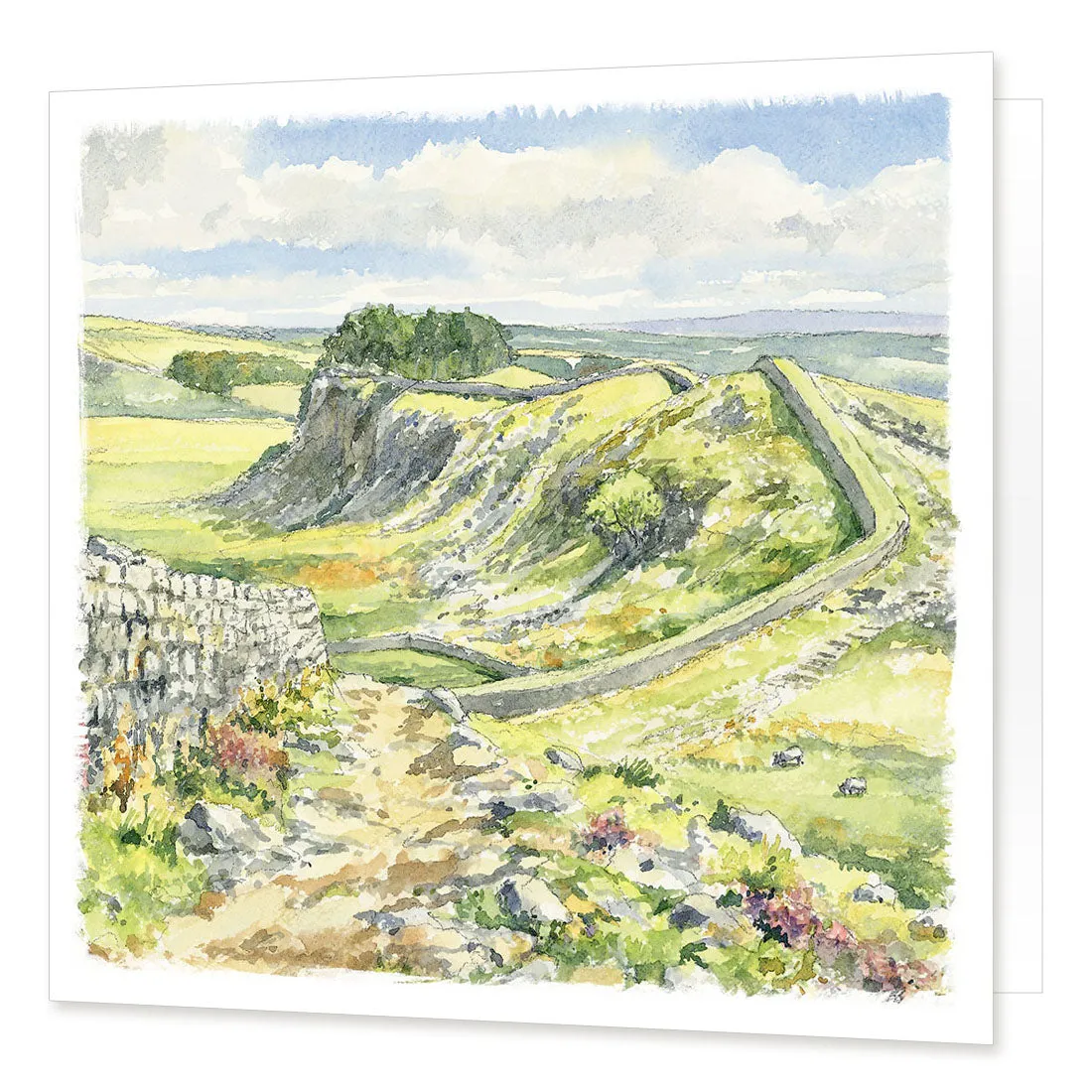 Hadrian's Wall Greetings Card