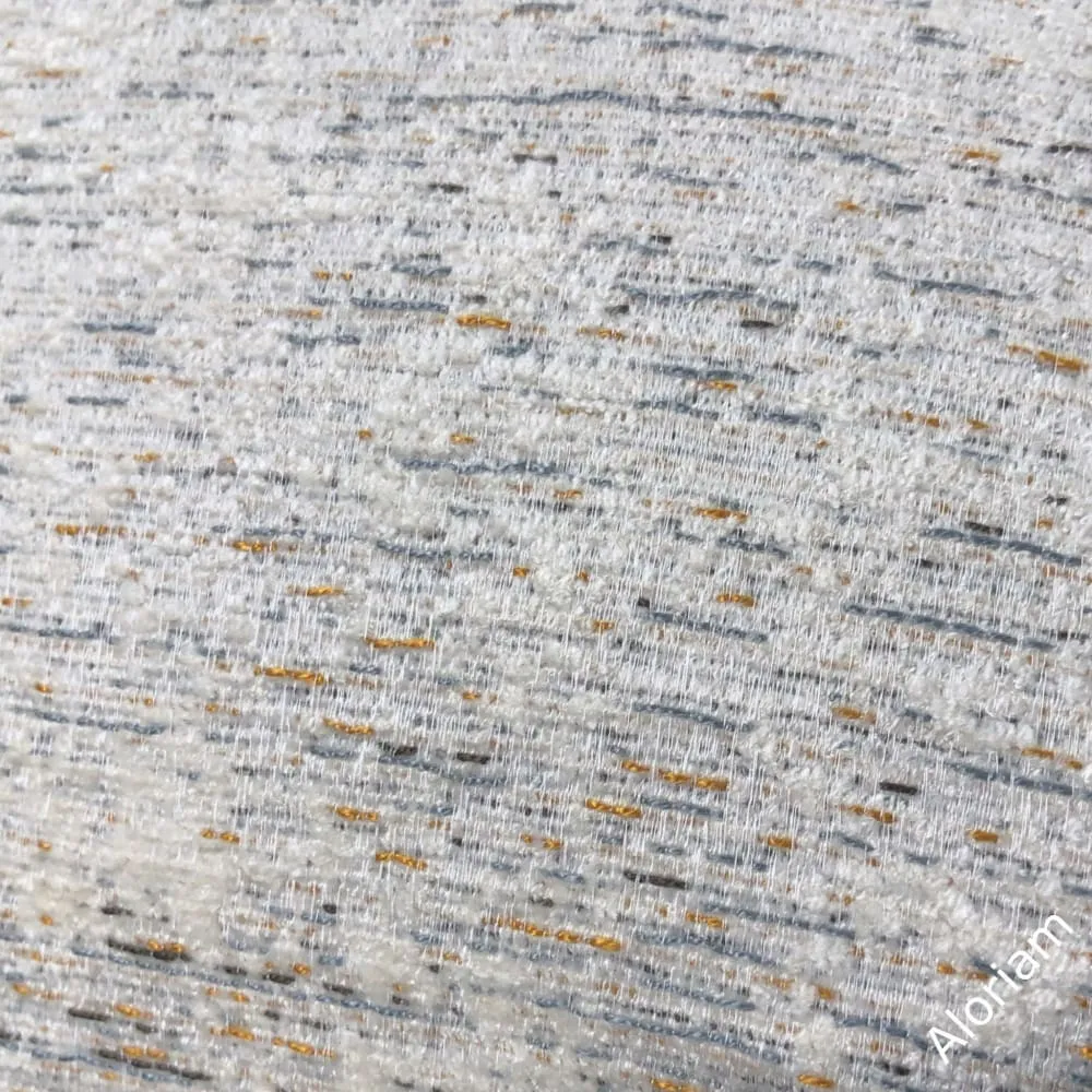 Harrison Off-White Gold Gray Tweed Chenille Pillow Cover