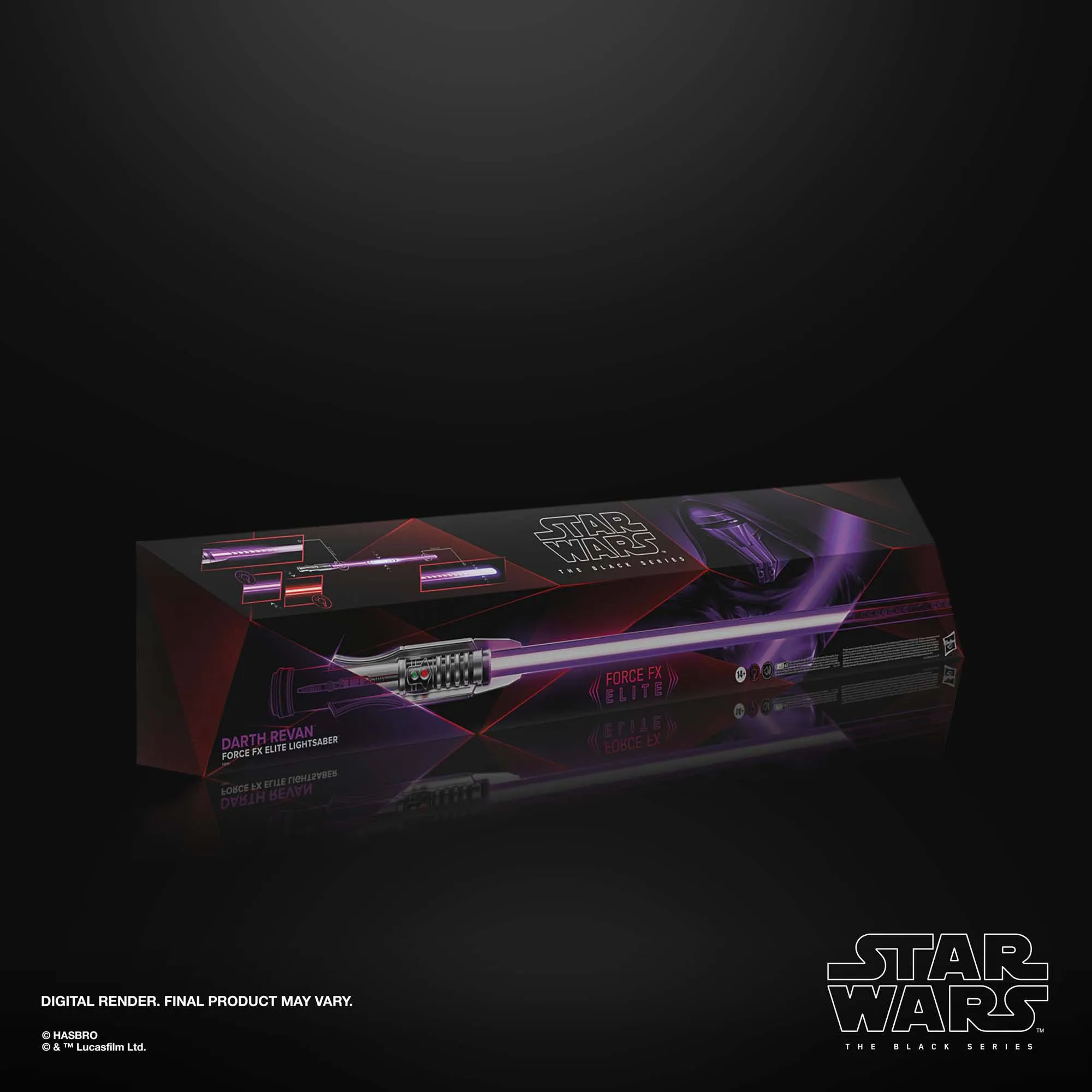 Hasbro Star Wars: Knights of the Old Republic Black Series Darth Revan Force FX Elite Lightsaber 1/1 Prop Replica