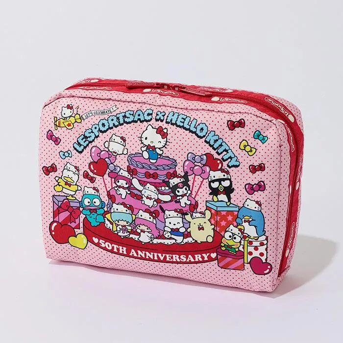 Hello Kitty x LeSportsac Extra Large Rectangular Cosmetic Bag (Party Time!)