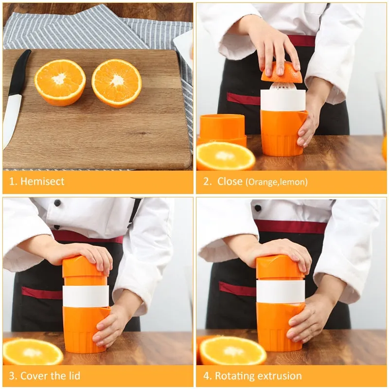 High Quality Manual Citrus Juicer for Orange Lemon Fruit Squeezer 100% Original Juice Child Healthy Life Potable Juicer Machine