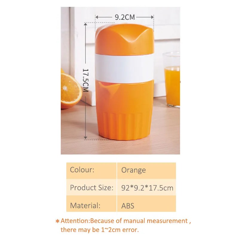 High Quality Manual Citrus Juicer for Orange Lemon Fruit Squeezer 100% Original Juice Child Healthy Life Potable Juicer Machine