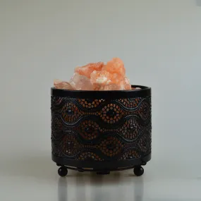 Himalayan Metal Morocco Design Salt Lamp