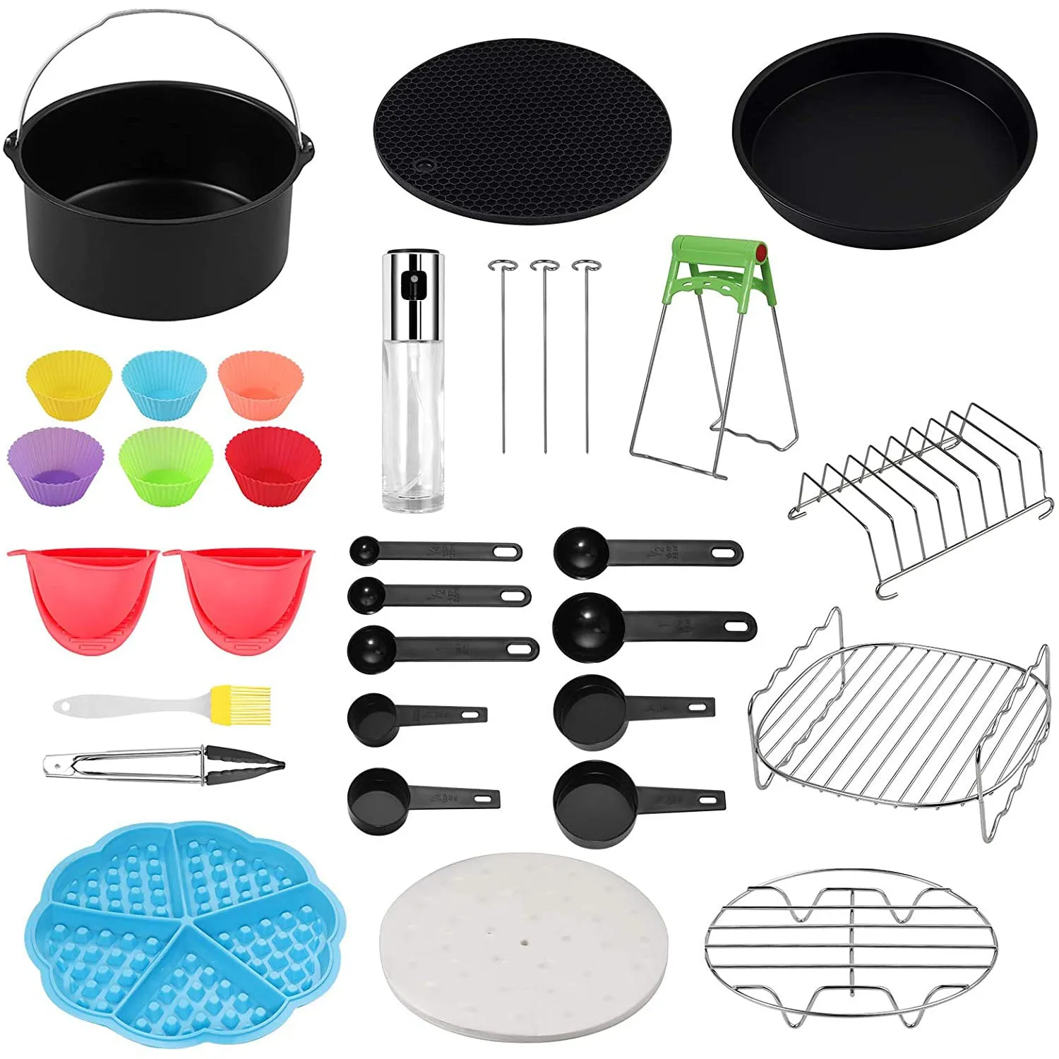 Homgen 17pcs General Air Fryer Accessories Set