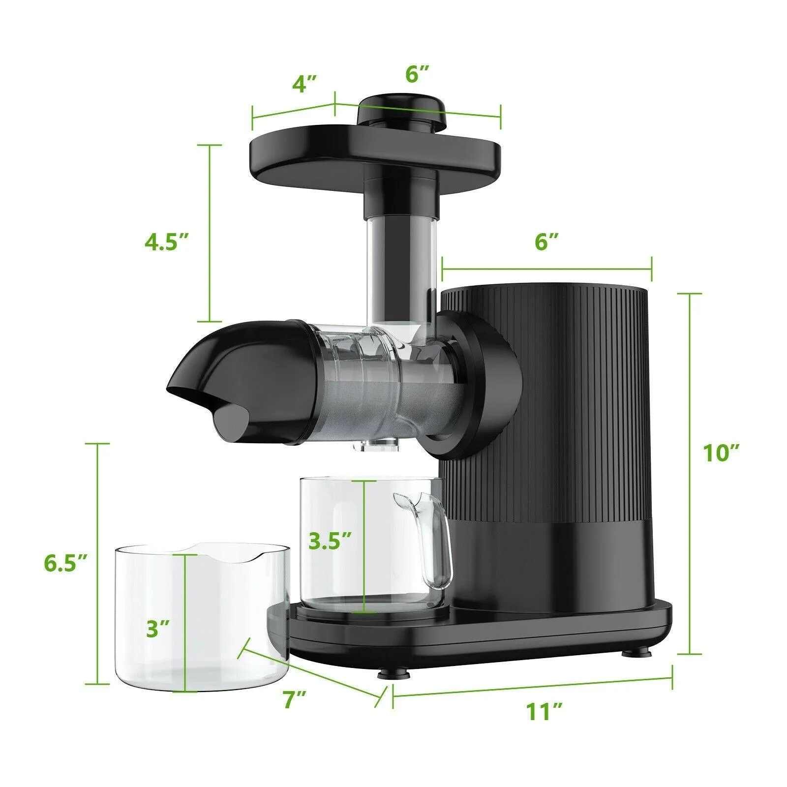 Horizontal Slow Masticating Extractor Juicer with Brush 25194073