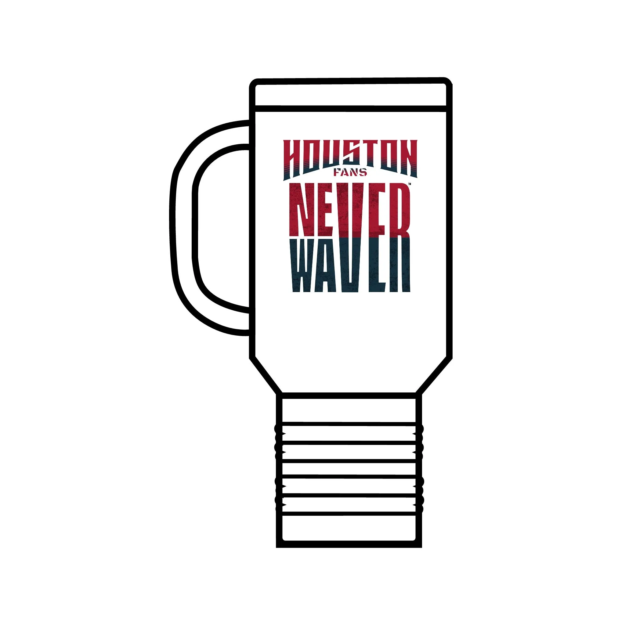 Huston Fans Never Waver Insulated Travel Mug, 40oz