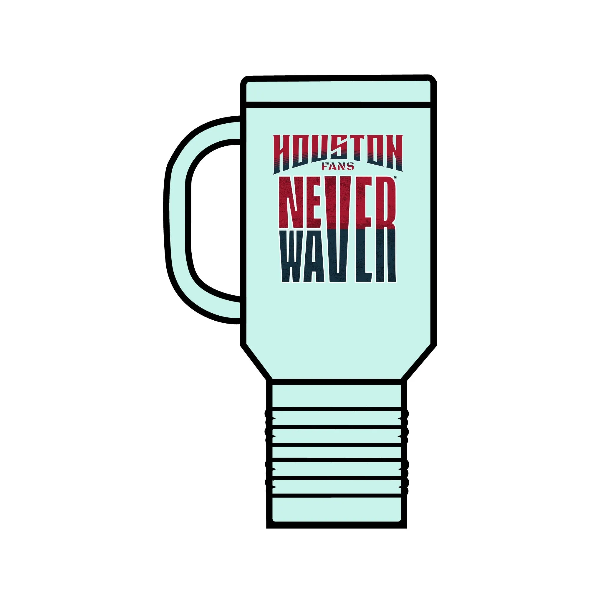 Huston Fans Never Waver Insulated Travel Mug, 40oz