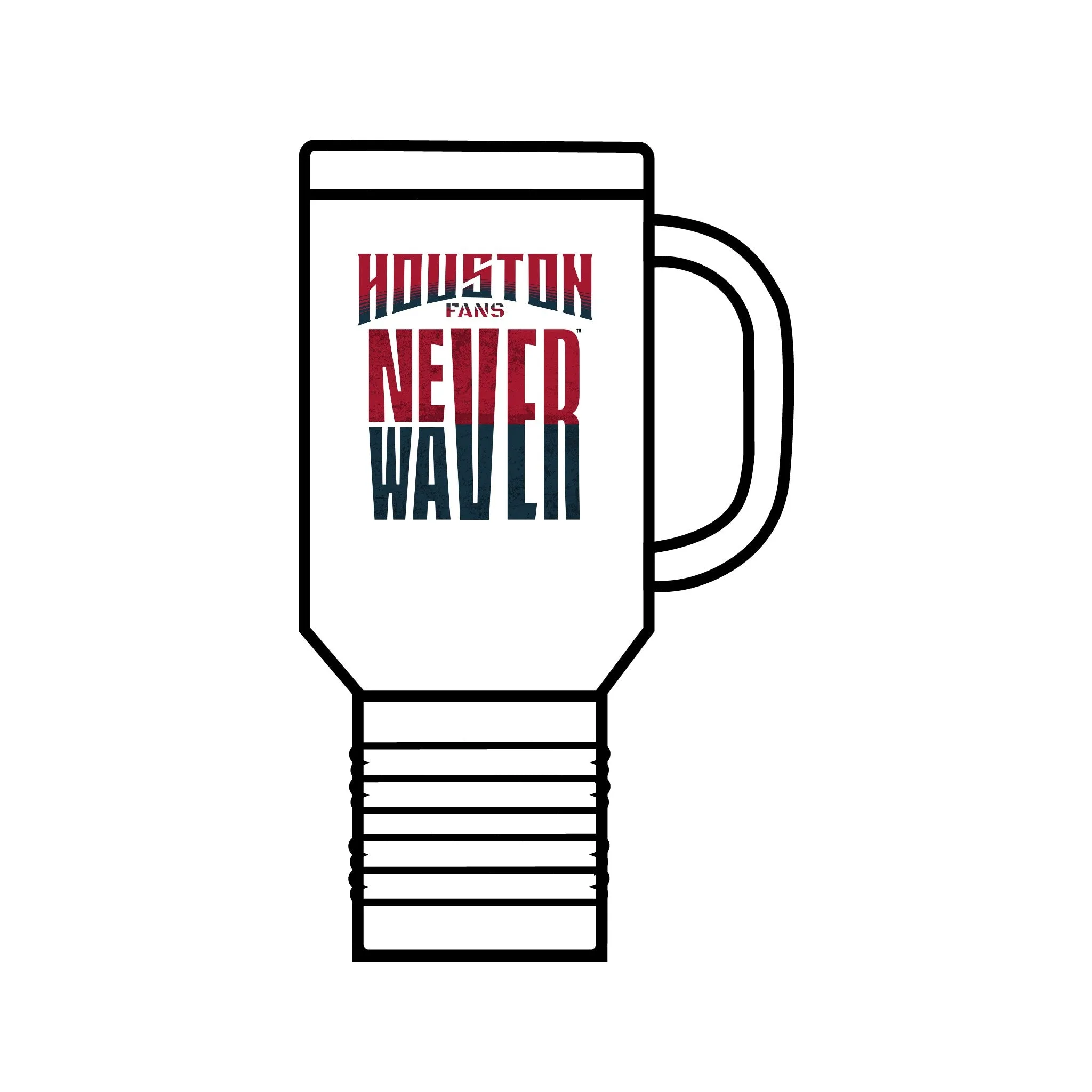 Huston Fans Never Waver Insulated Travel Mug, 40oz