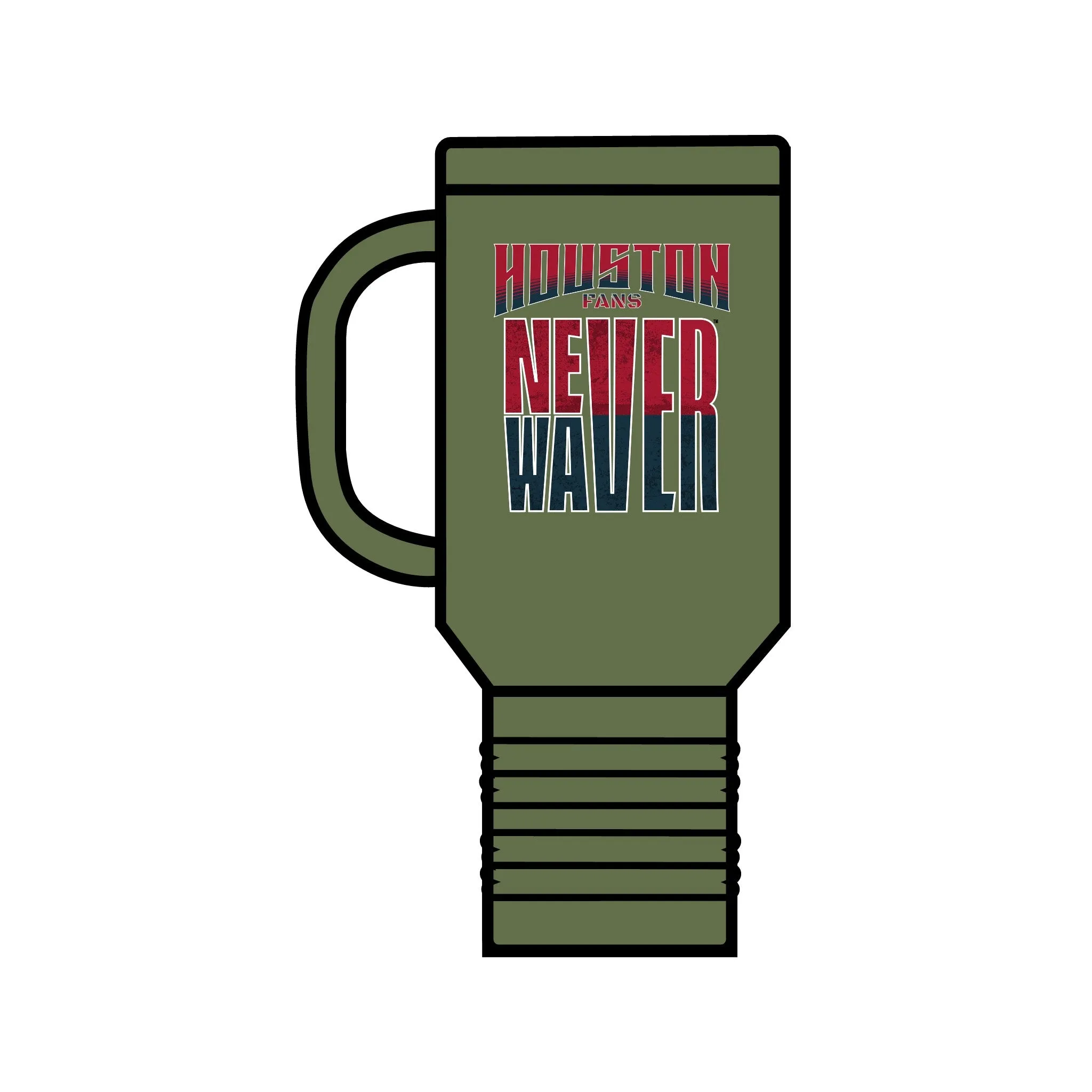 Huston Fans Never Waver Insulated Travel Mug, 40oz