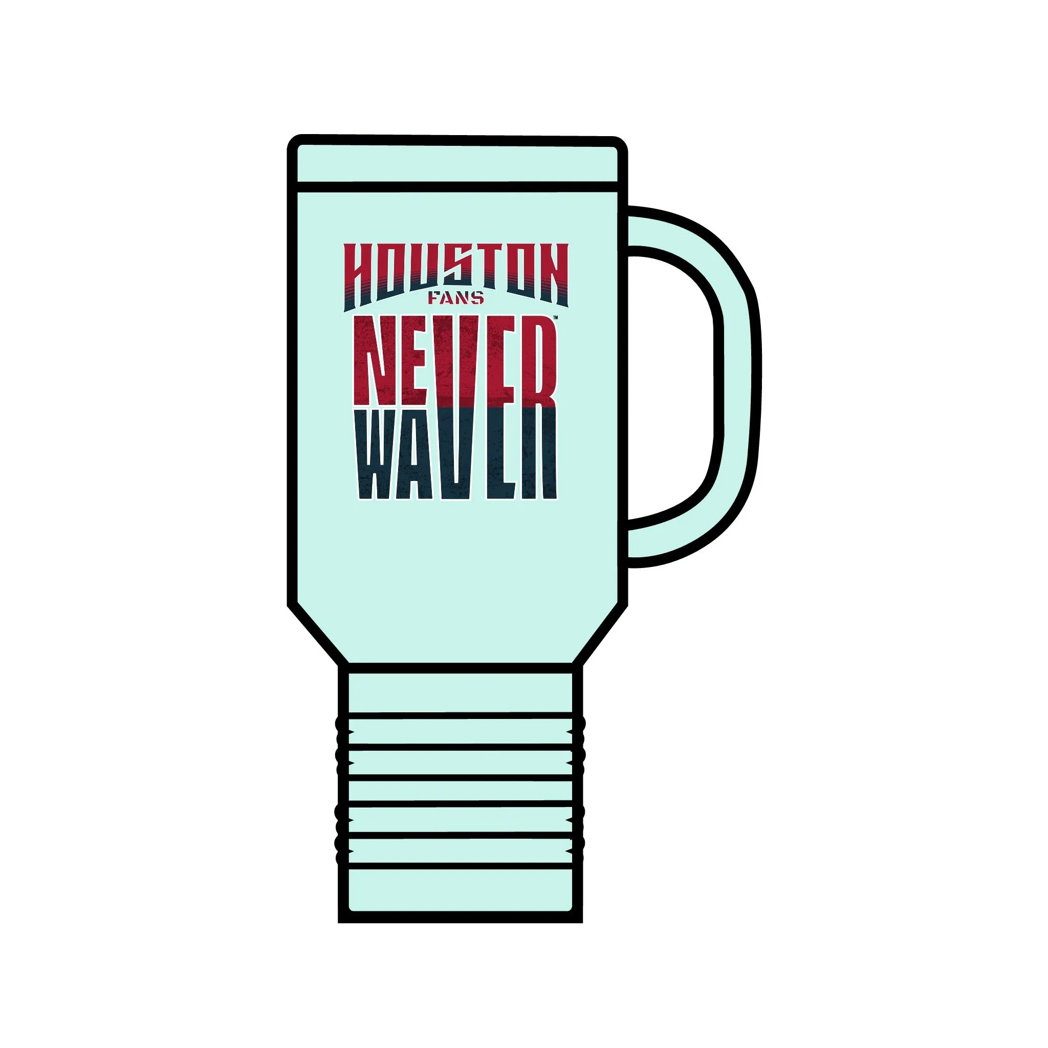 Huston Fans Never Waver Insulated Travel Mug, 40oz