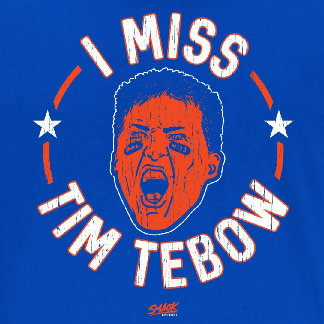 I Miss Tim Tebow T-Shirt for Florida College Fans (SM-5XL)