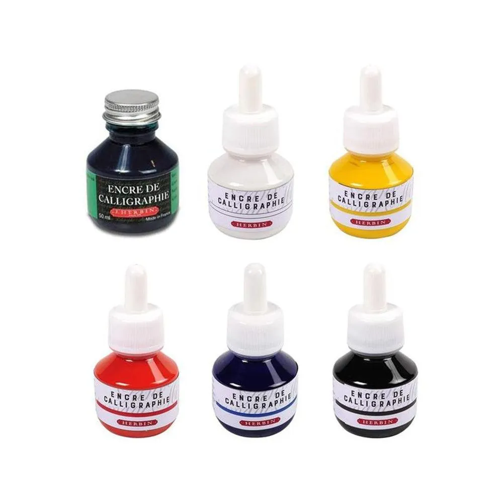 J Herbin Ink Bottle (50ml) - Calligraphy Ink (Encre De Calligraphie)