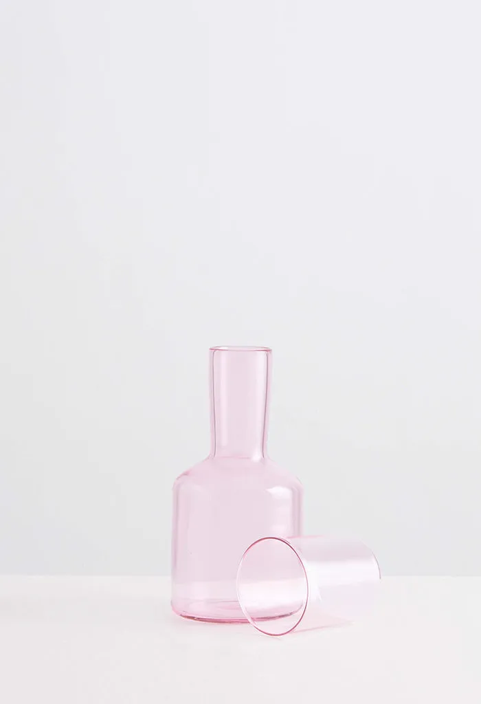 J'ai Soif Carafe & Glass - Pink