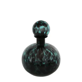 Jasper Glass Bottle Round Verdigris