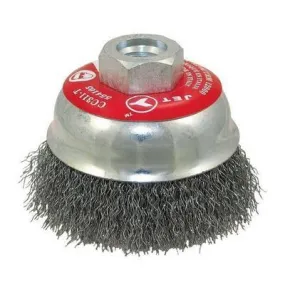 Jet 554105 3-1/4" x 5/8"-11 NC Crimped Cup Brush - High Performance