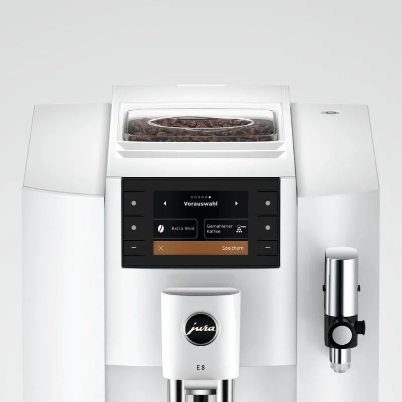 Jura E8 Coffee Maker Piano White